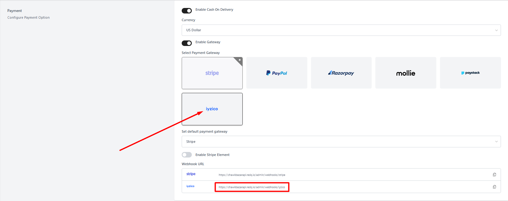 iyzico-chawkbazar-dashboard